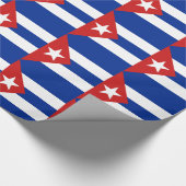 Cubaanse vlag cadeaupapier (Hoek)