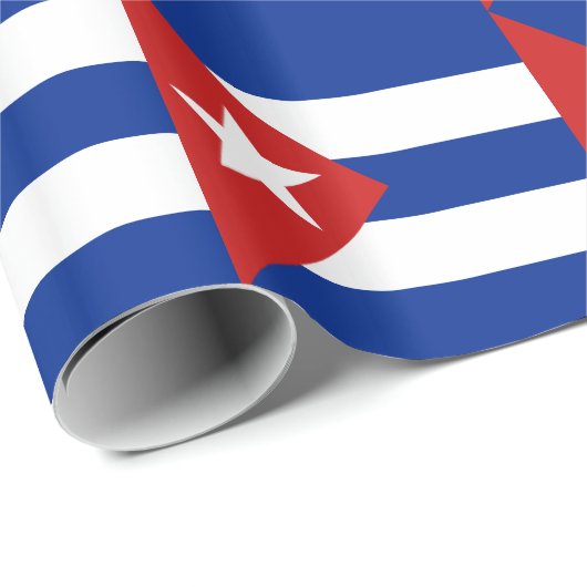 Cubaanse vlag cadeaupapier (Rol Hoek)