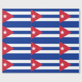 Cubaanse vlag cadeaupapier (Vlak)