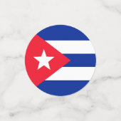 Cubaanse vlag confetti (Kleine voorkant)