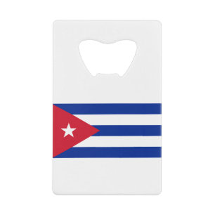Cubaanse vlag creditkaart flessenopener