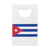 Cubaanse vlag creditkaart flessenopener (Achterkant)
