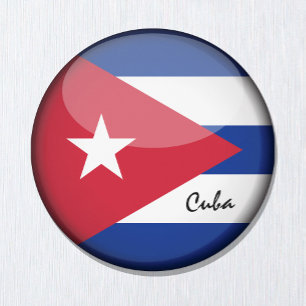 Cubaanse vlag & Cuba - sport- en sportfans Magneet