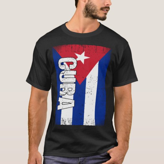 Cubaanse vlag Cuba T-shirt (Voorkant)