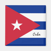 Cubaanse vlag & Cuba - Vakantie- en sportfans Magneet (Voorkant)