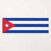 Cubaanse vlag (Cuba) Yogamat (Voorkant (horizontaal))