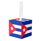 Cubaanse vlag decoratie (Voorkant hoekig)