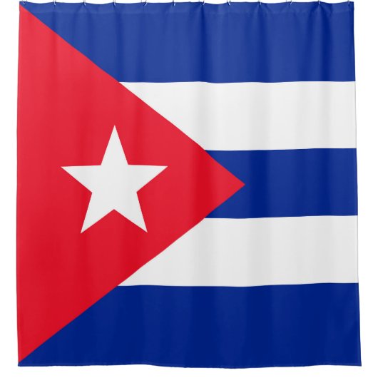 Cubaanse vlag douchegordijn (Voorkant)