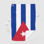 Cubaanse vlag en Cuba golf/sport Golf Havana Golfhanddoek (Insitu)