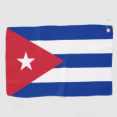 Cubaanse vlag en Cuba golf/sport Golf Havana Golfhanddoek (Horizontaal)