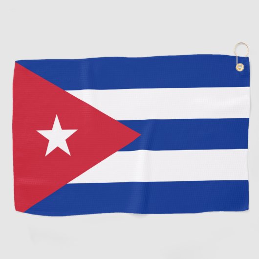 Cubaanse vlag en Cuba golf/sport Golf Havana Golfhanddoek (Horizontaal)