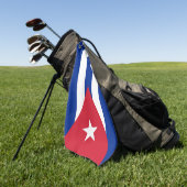 Cubaanse vlag en Cuba golf/sport Golf Havana Golfhanddoek (Groen)