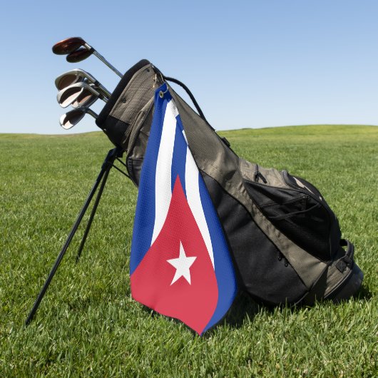 Cubaanse vlag en Cuba golf/sport Golf Havana Golfhanddoek (Groen)