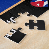Cubaanse vlag en Cubaans land / Cuba Legpuzzel (Zijkant)