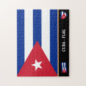 Cubaanse vlag en Cubaans land / Cuba Legpuzzel (Verticaal)