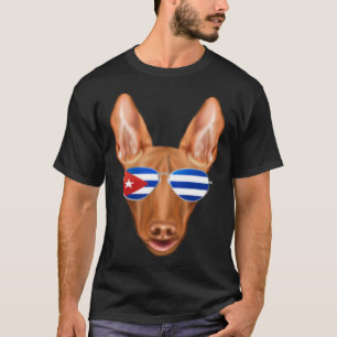 Cubaanse vlag Farao Hound Dog Cuba Pocket T-shirt
