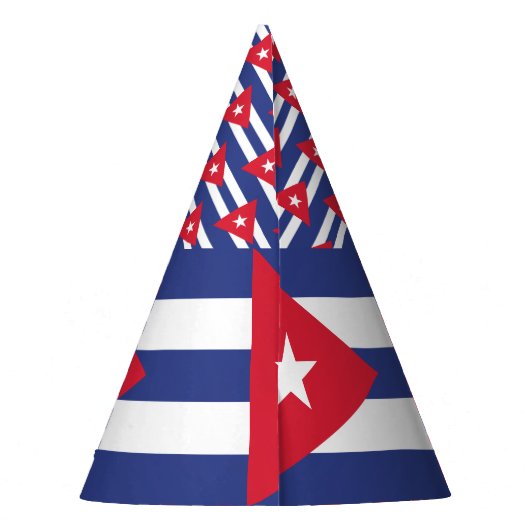 Cubaanse vlag feesthoedjes (Achterkant)