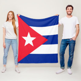 Cubaanse vlag fleece deken