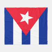 Cubaanse vlag fleece deken (Voorkant (Horizontaal))