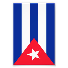 Cubaanse vlag foto afdruk