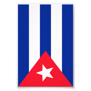 Cubaanse vlag foto afdruk