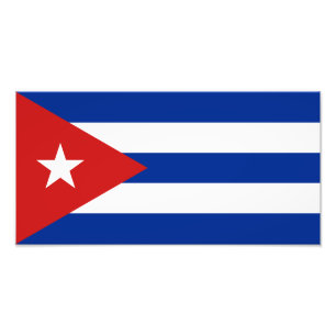 Cubaanse vlag foto afdruk