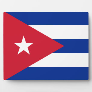 Cubaanse vlag fotoplaat
