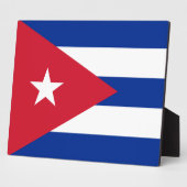 Cubaanse vlag fotoplaat (Zijkant)