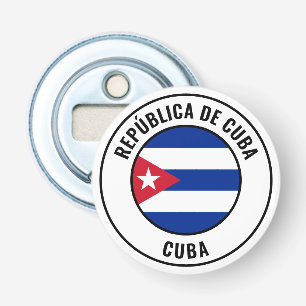 Cubaanse vlag: geweldige patriottische bottenopene button flesopener