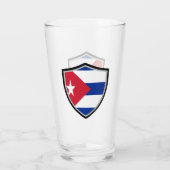 Cubaanse vlag glas (Achterkant)
