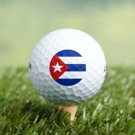Cubaanse vlag golfballen (Insitu Shirt)