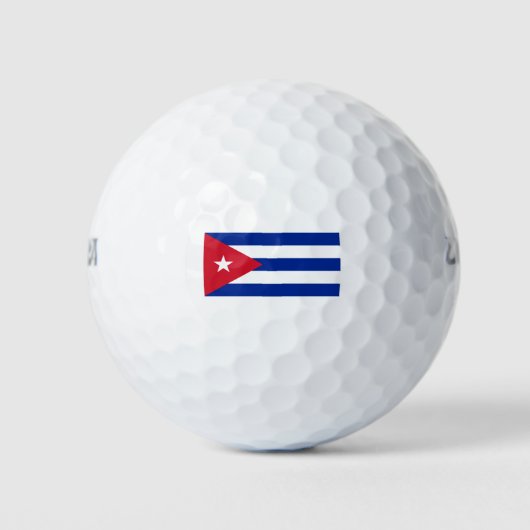 Cubaanse vlag golfballen (Voorkant)