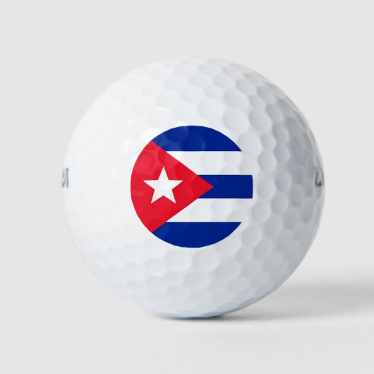 Cubaanse vlag golfballen (Voorkant)