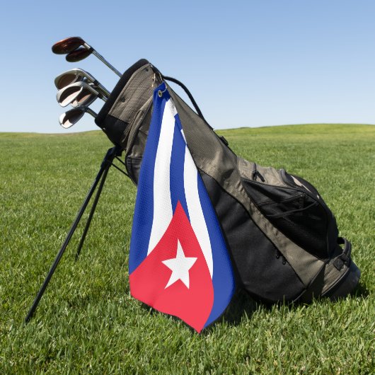 Cubaanse vlag golfhanddoek (Groen)