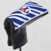 Cubaanse vlag golfheadcover (3/4 voorkant)