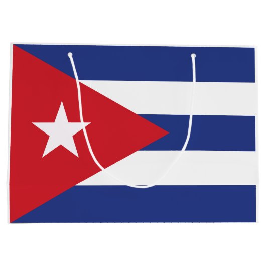 Cubaanse vlag groot cadeauzakje (Achterkant)