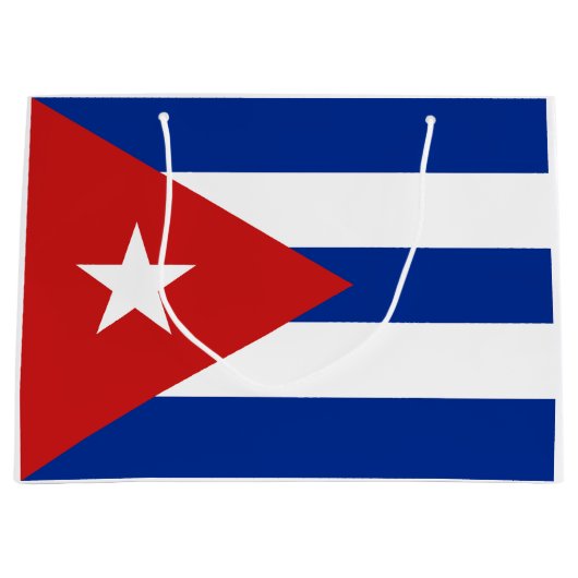 Cubaanse vlag groot cadeauzakje (Voorkant)