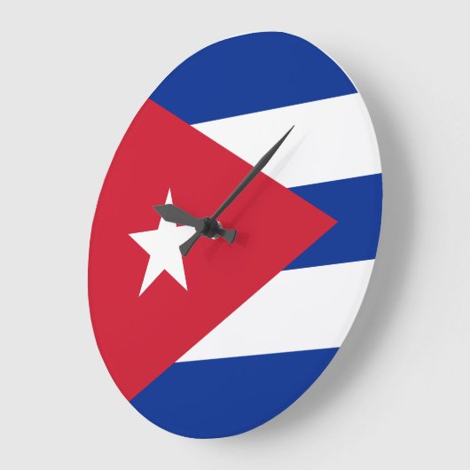 Cubaanse vlag grote klok (Hoek)