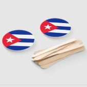Cubaanse vlag handwaaier (Niet-gemonteerd)