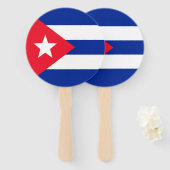 Cubaanse vlag handwaaier (Voorkant en achterkant)