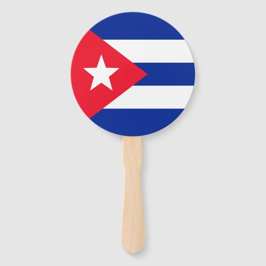 Cubaanse vlag handwaaier (Voorkant)