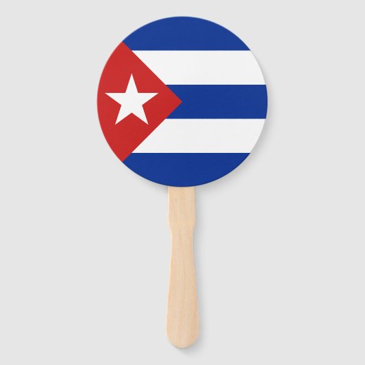 Cubaanse vlag handwaaier (Voorkant)