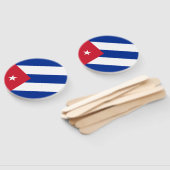 Cubaanse vlag handwaaier (Niet-gemonteerd)