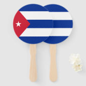 Cubaanse vlag handwaaier (Voorkant en achterkant)