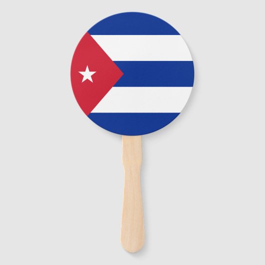 Cubaanse vlag handwaaier (Voorkant)
