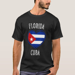 Cubaanse Vlag Hart Florida City T-shirt