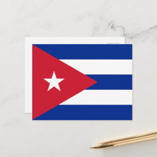 Cubaanse vlag, Havana, Fidel Castro, Che Guevara Briefkaart