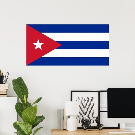 Cubaanse vlag, Havana, Fidel Castro, Che Guevara Poster (Thuiskantoor)