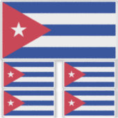Cubaanse vlag, Havana, Fidel Castro, Che Guevara Sticker (Voorkant)