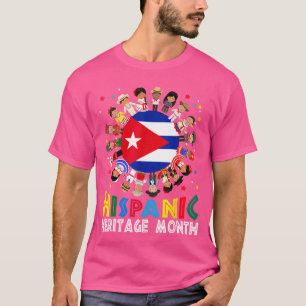 Cubaanse Vlag Hispanic Erfgoed Cuba Jongen Meisje T-shirt